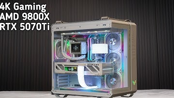 4K 2160P WHITE GAMING PC BUILD 2025 | Ryzen 7 9800X3D + RTX 5070 Ti Vulcan W | Ultra Clean Setup