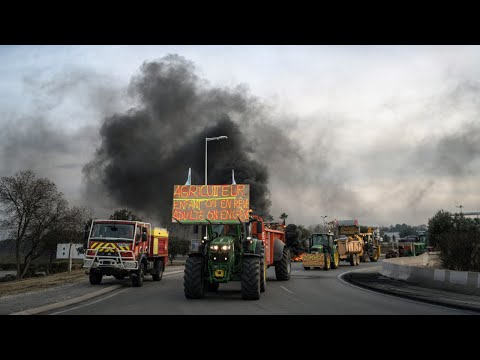 Parts of France at a standstill as farmers protest agricultural regulations
