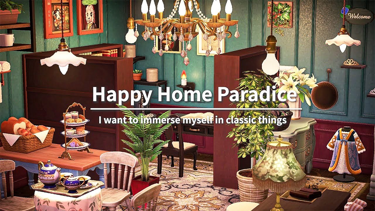 【あつ森】クラシックなものに浸りたい☕️🍂🖼〜パーチクの別荘作り〜【ハピパラ】