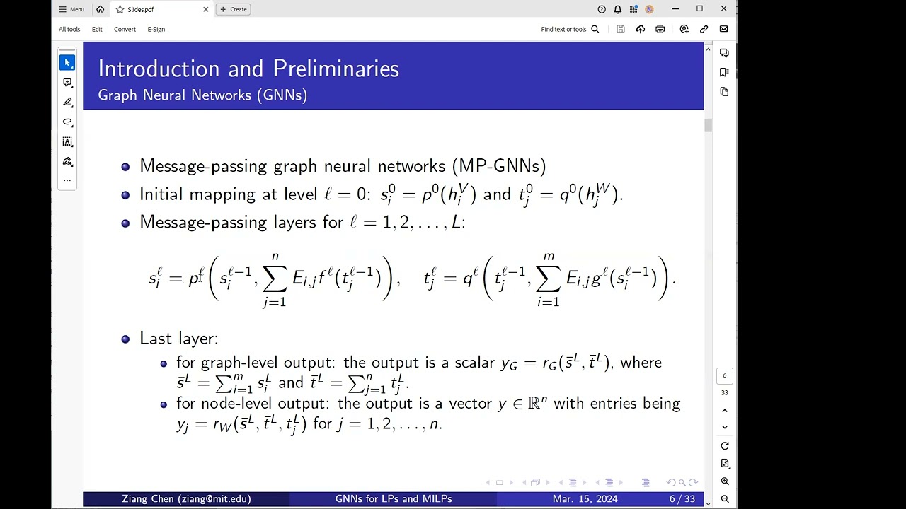 On Representing (Mixed-Integer) Linear Programs by Graph Neural Networks from Ziang Chen