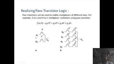 2.1 Introduction to combinational circuits, Pass transistor logic