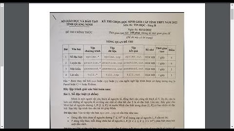 Chữ đề thi hsg THPT Quảng Ninh 2022-2023 Phần 1 I Học Lập Trình Python
