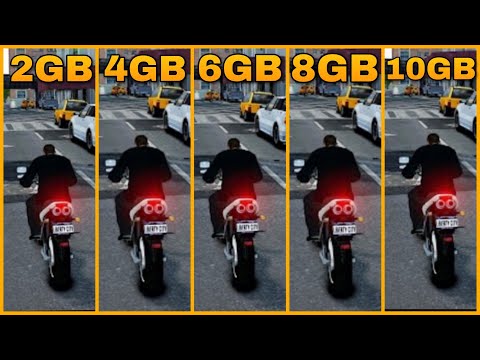 GTA 4 RAM COMPARISON 2GB VS 4GB VS 6GB VS 8GB VS 10GB