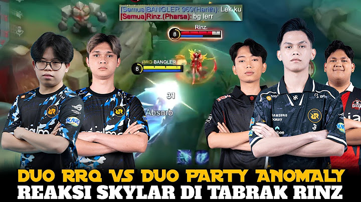 REAKSI SKYLAR DI TABRAK DUO RRQ HOSHI‼️SKYLAR : SOLO KILL BG RINZ