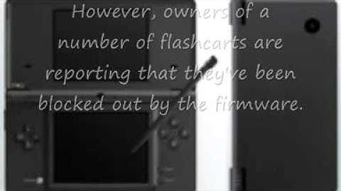 New DSi Firmware Blocks Flashcarts