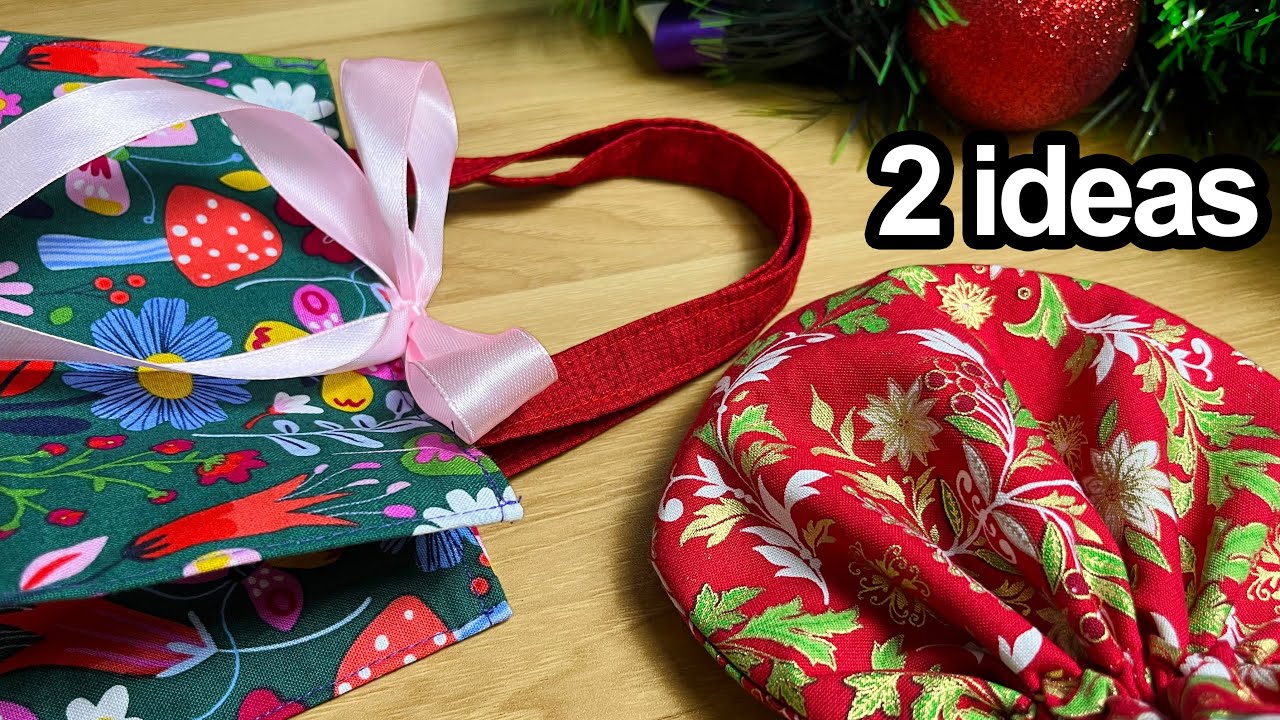 2 EASY Ideas to Turn Fabric Scraps into Christmas/New Year Gifts