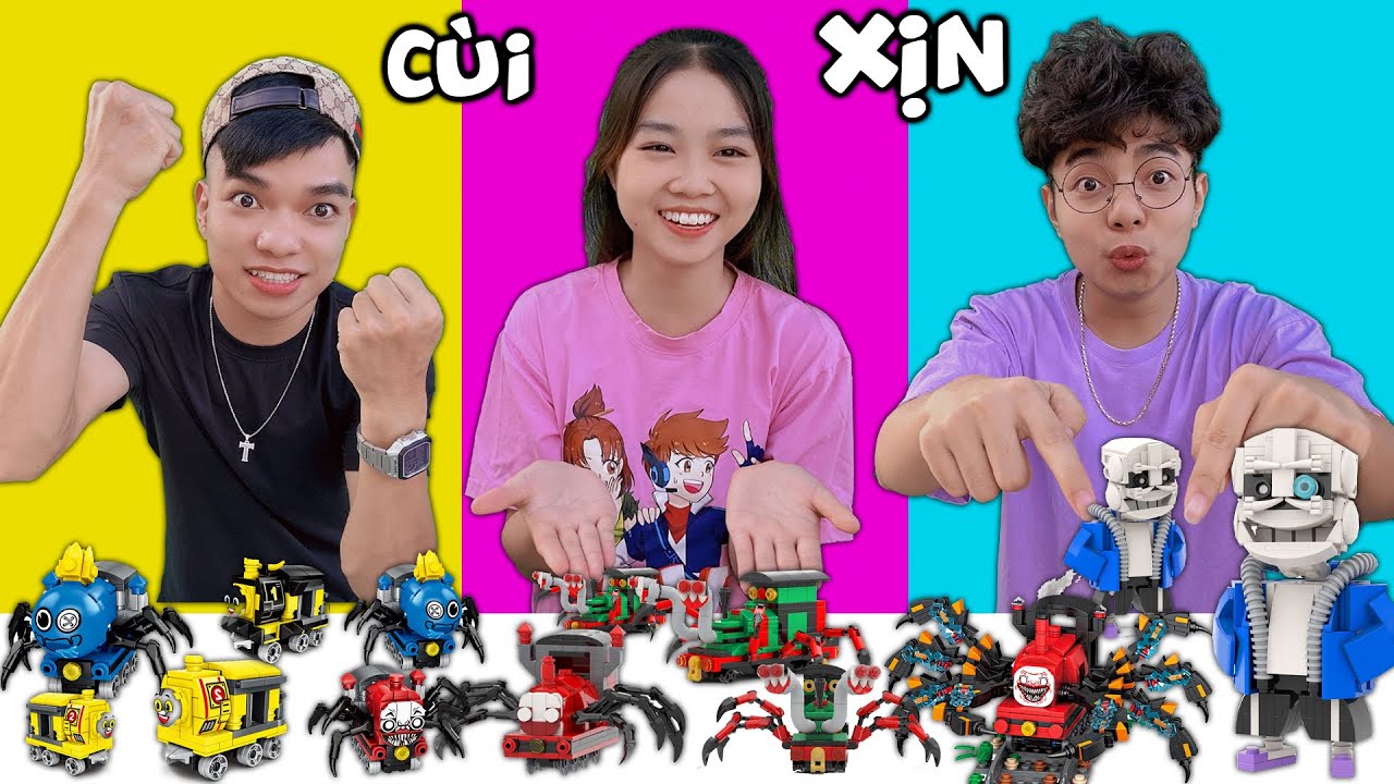 CUỘC THI LẮP RÁP LEGO CON TÀU MA CÙI VỚI XỊN THẮNG TÊ TÊ LẮP LEGO SCP SANX