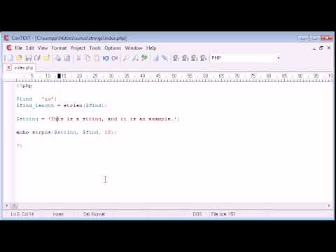Beginner PHP Tutorial  String Functions String Position Part 1 in PHP by For Student Organization