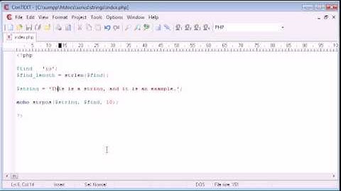 Beginner PHP Tutorial  String Functions String Position Part 1 in PHP by For Student Organization