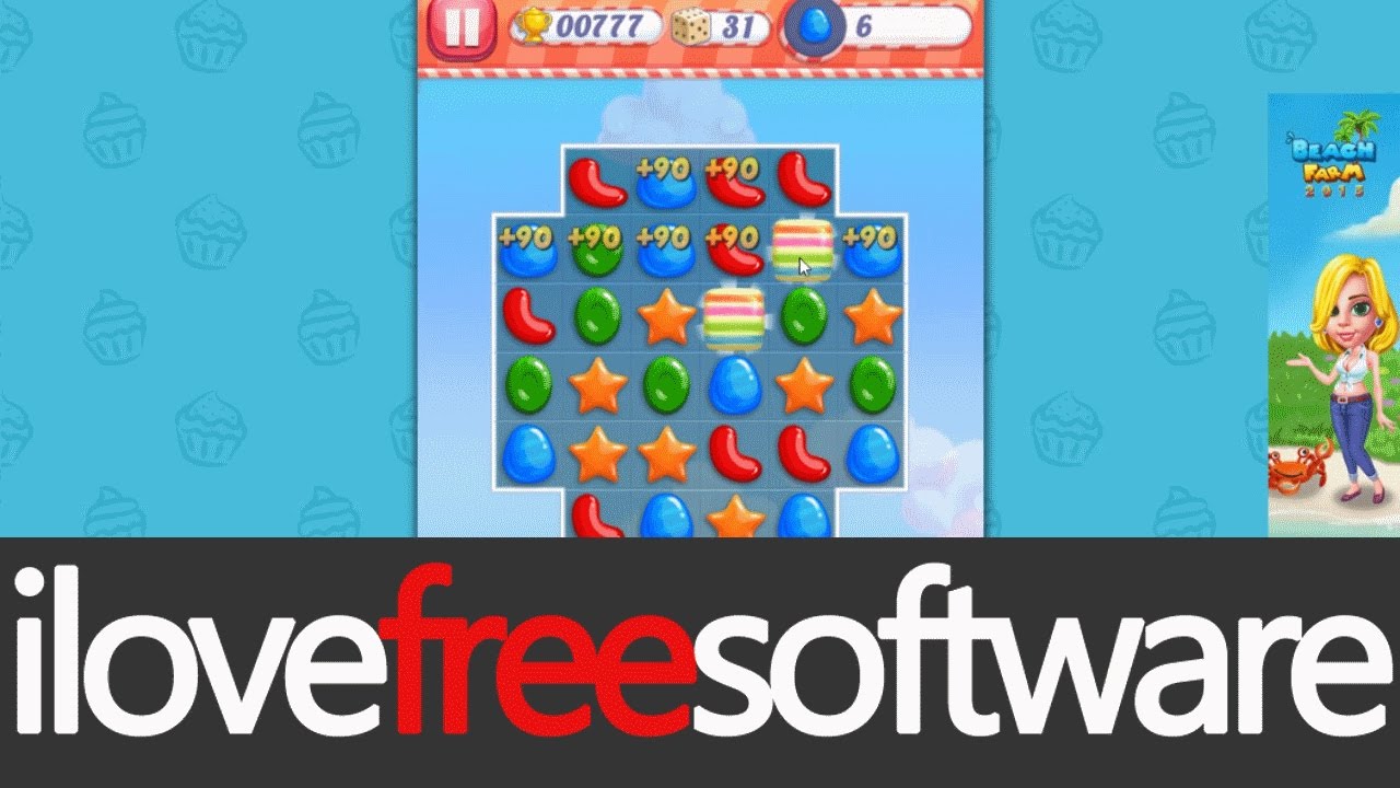 Gameplay of Candy World 2 Game for Windows 10 YouTube