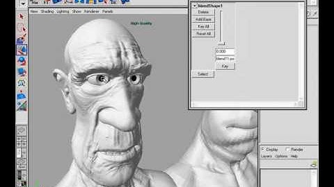 Exaggerated Facial Expressions in ZBrush and Maya. Part 17