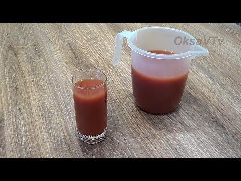 Как приготовить сок из томатной пасты пропорции