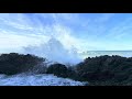 Crashing waves at Stonefield Beach