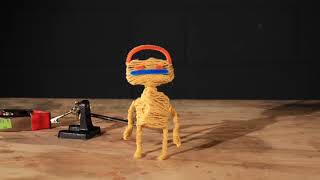 Yarn Boy stop motion walk cycle by terrymation 657 views 4 years ago 12 seconds