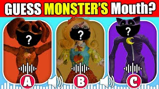 Guess The Monster's MOUTH + Voice | Poppy Playtime Chapter 3 + Smiling Critters | Catnap, Dogday