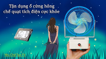 Chế quạt tích điện từ động cơ ổ cứng HDD