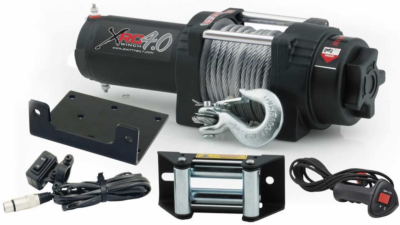 Smittybilt XRC4 4,000 Pound ATV / UTV Winch Winches & Recovery YouTube