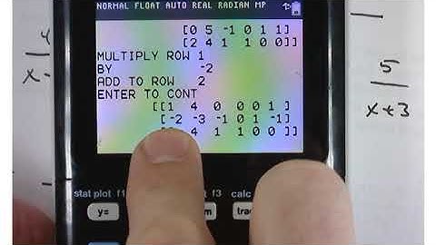 Another example of Finding the inverse of a matrix using ROWOPS