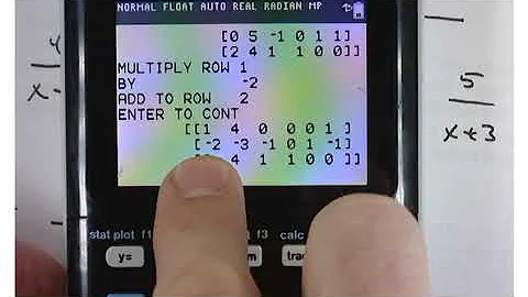 Another example of Finding the inverse of a matrix using ROWOPS