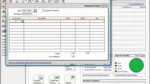Peachtree Tutorial Adding General Ledger Journal Entries Sage Training Lesson 3.5