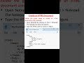 Create an HTML Document |#HTML | #HTML for beginners | #youtubeshorts