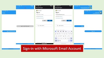 Sign in with Microsoft Email .Net MAUI App