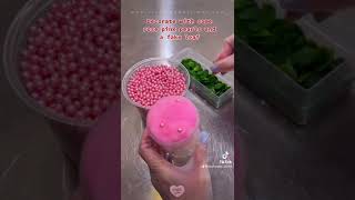 Package slime with me: Rose Tea Float! 🌹🫖💕