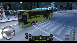 Bus Simulator Ultimate- Berlin to Munchen.A night trip in Germany.New Yellow Astor Bus. screenshot 5