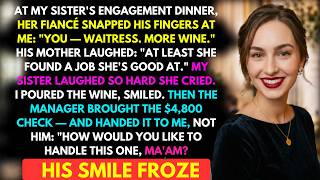 My Sister's Fiancé Called Me Waitress At Their Engagement Dinner—He Didn't Know I Own The Place