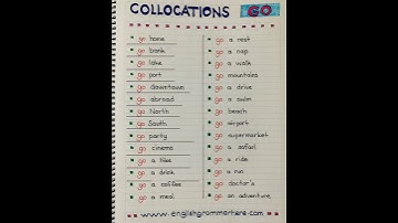 Collocations with GO in English, Most Common Collocations With GO, Grammar #collocations #shorts