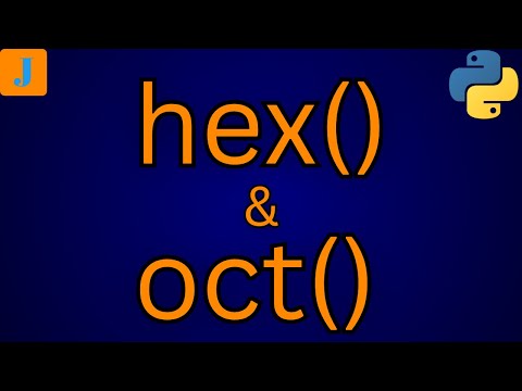 Python hex and oct Functions
