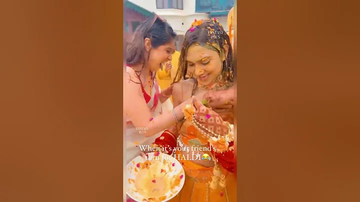 When It's Your Friend's Turn For Haldi - haldi ceremony