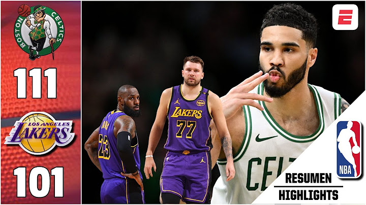 FINAL ADELANTADA. Jayson TATUM y CELTICS vencen a los LAKERS de LUKA DONCIC y LEBRON JAMES | NBA