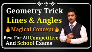 Geometry Trick | Lines and Angles | Maths Trick | Best For All Competitive Exam | imran sir maths