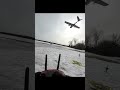 FPV Plane Defies Gravity over snow! OMPHOBBY ZMO!