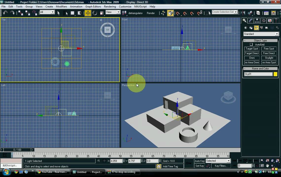 3ds max Indirect Lighting tutorial - YouTube