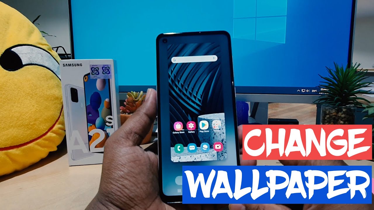 How to Change Wallpaper in Samsung Galaxy A21s Home Screen