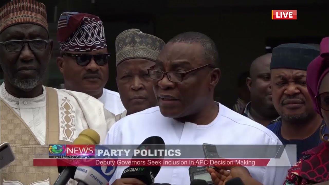 PARTY POLITICS: Deputy Governor Seek Inclusion In APC Decision Making