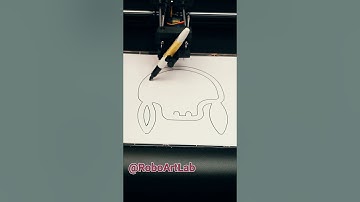 RoboArtLabor - Robot Draw #Skull ✝️💀 #robotart #drawing #art #plotter #drawingrobot #mexican #fun