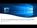 How to Create Multiple Websites in WordPress on Localhost [in Hindi]