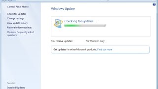 windows 7 update not working