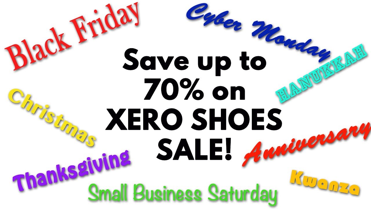 xero shoes black friday sale