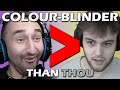 Henwy does worse in a colourblind test than Jerome