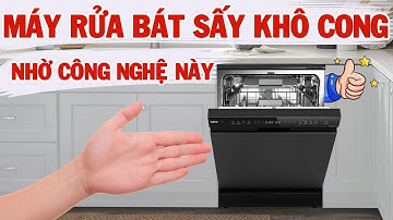 Máy Rửa Bát Sấy Khô Cong Nhờ Công Nghệ Này. Công nghệ sấy PTC trên máy rửa bát KAFF KF-HB805B17 Pro
