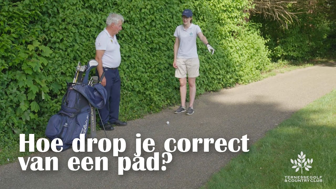Hoe drop je correct van een pad? | Golfregels met Jan Warmenbol