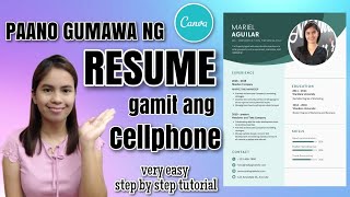 Paano Gumawa Ng Resume Gamit Ang Celphone |HOW TO MAKE RESUME USING CELLPHONE| Tagalog Tutorials screenshot 2