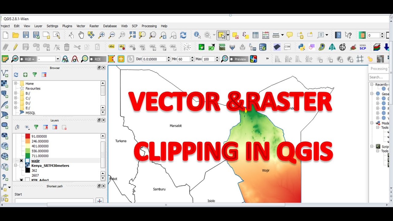 CLIPPING IN QGIS - YouTube