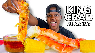 HUGE KING CRAB LEGS • MUKBANG + BLOVES SAUCE❗️