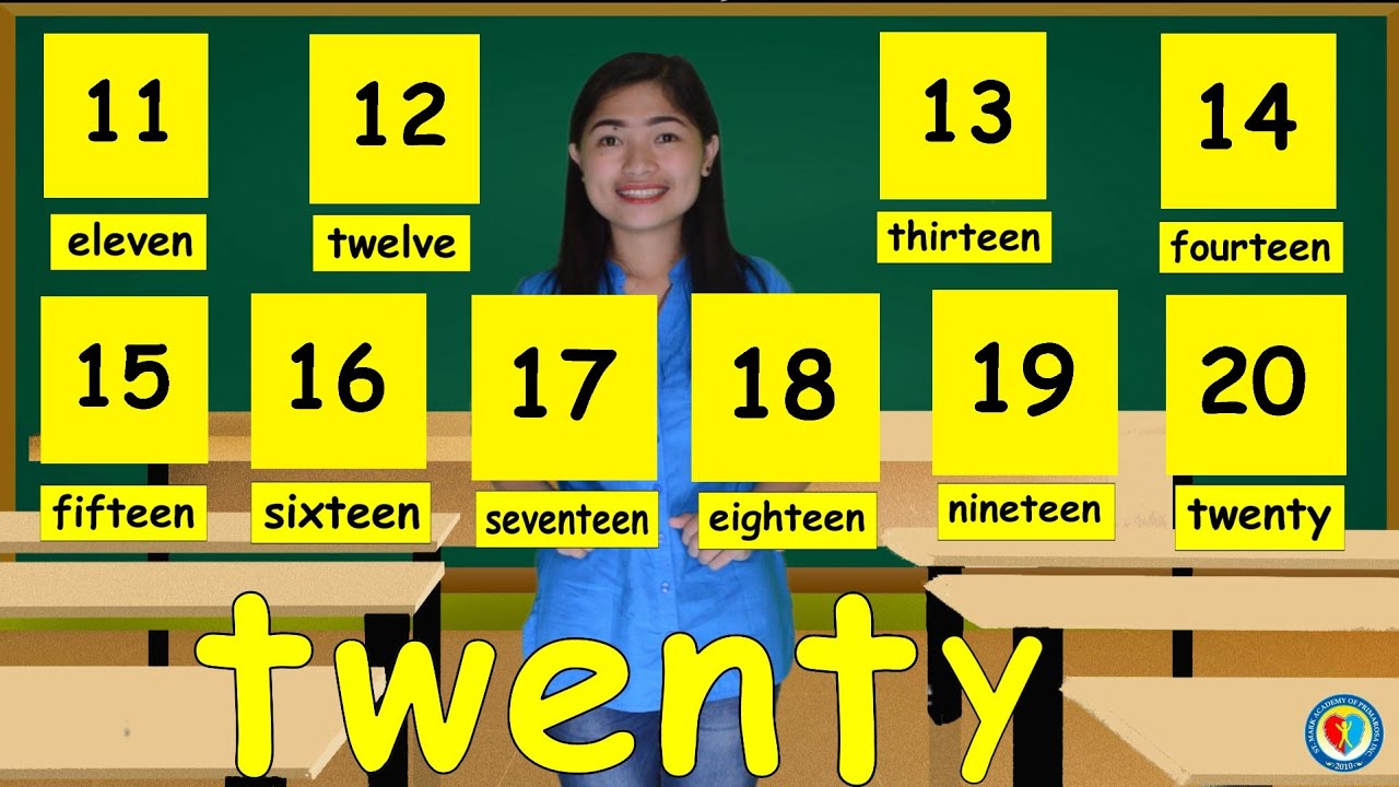 COUNTING NUMBERS FROM 11-20 (MATH-PREPARATORY) - YouTube
