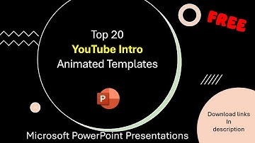 Top 20 Free YouTube Intro Templates | Created in Microsoft PowerPoint
